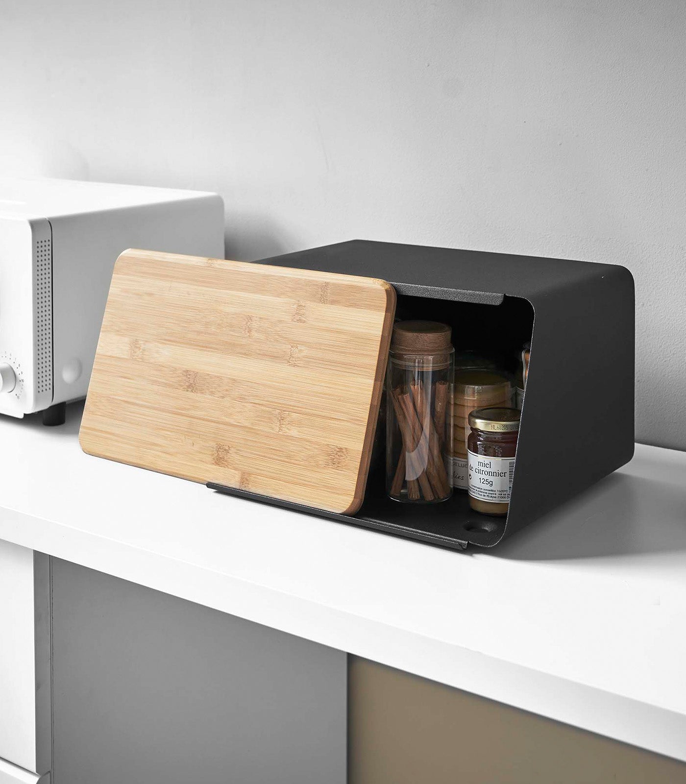 Bread Box with Cutting Board Lid