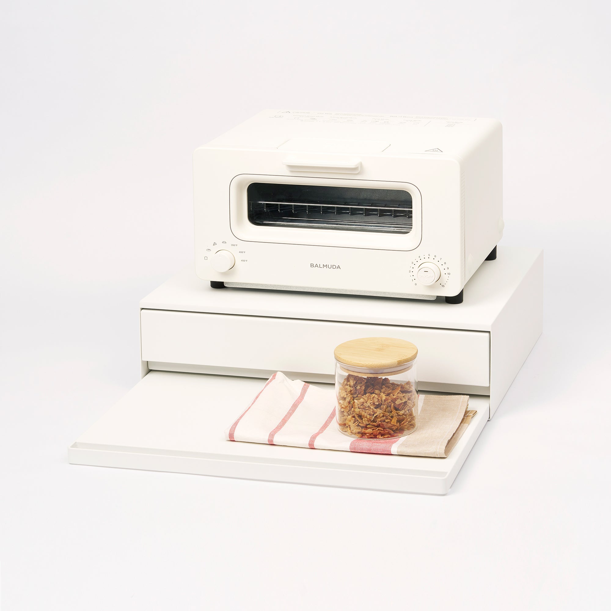 Countertop Drawer with Pull-Out Shelf