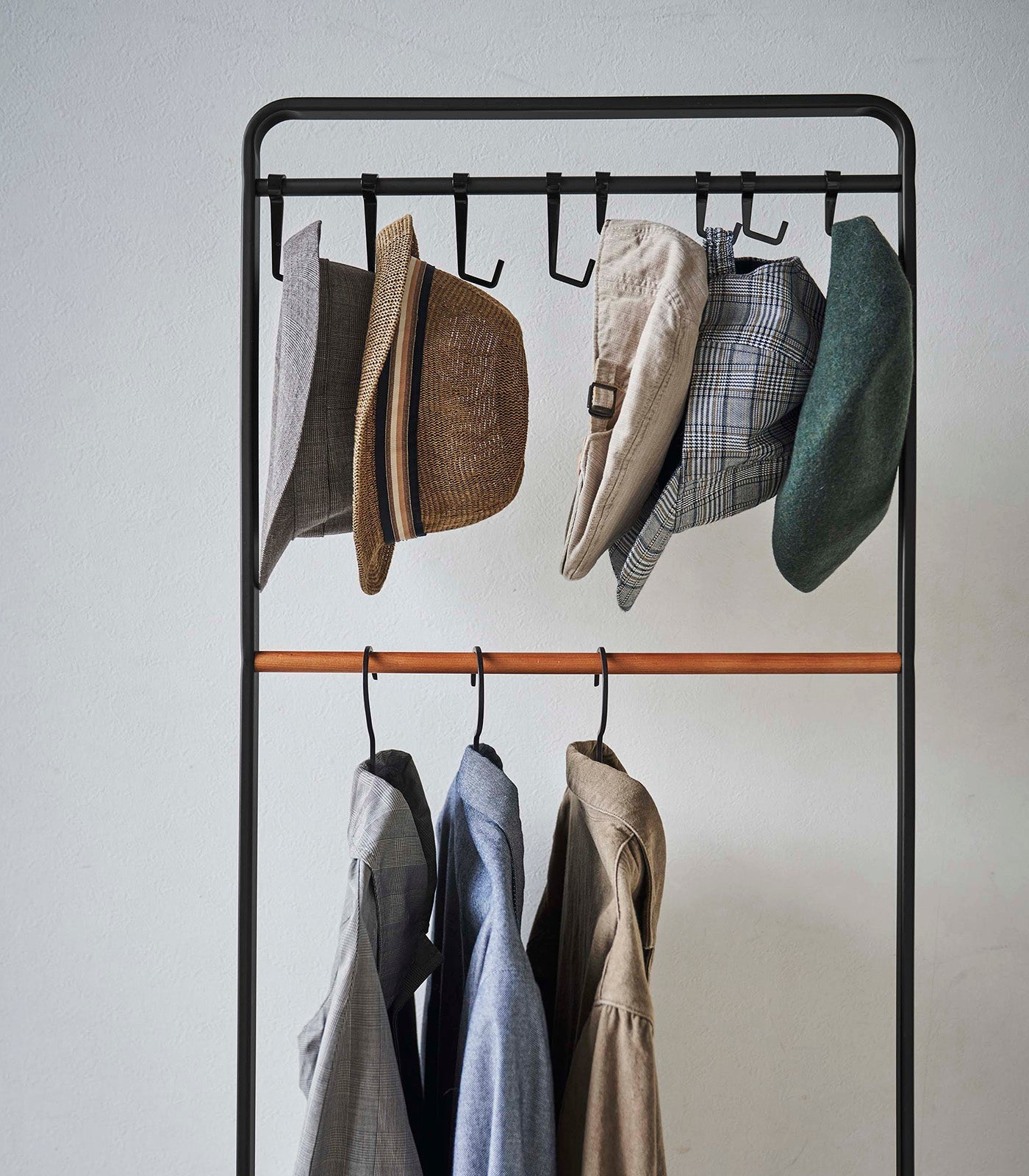 Coat Rack with Hat Storage