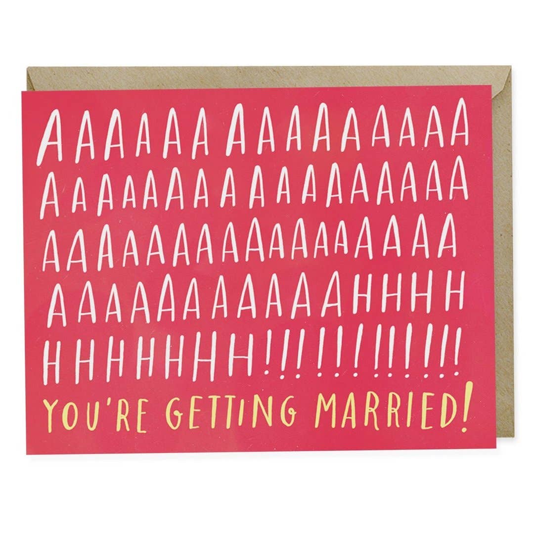 Aaah Married Engagement Card