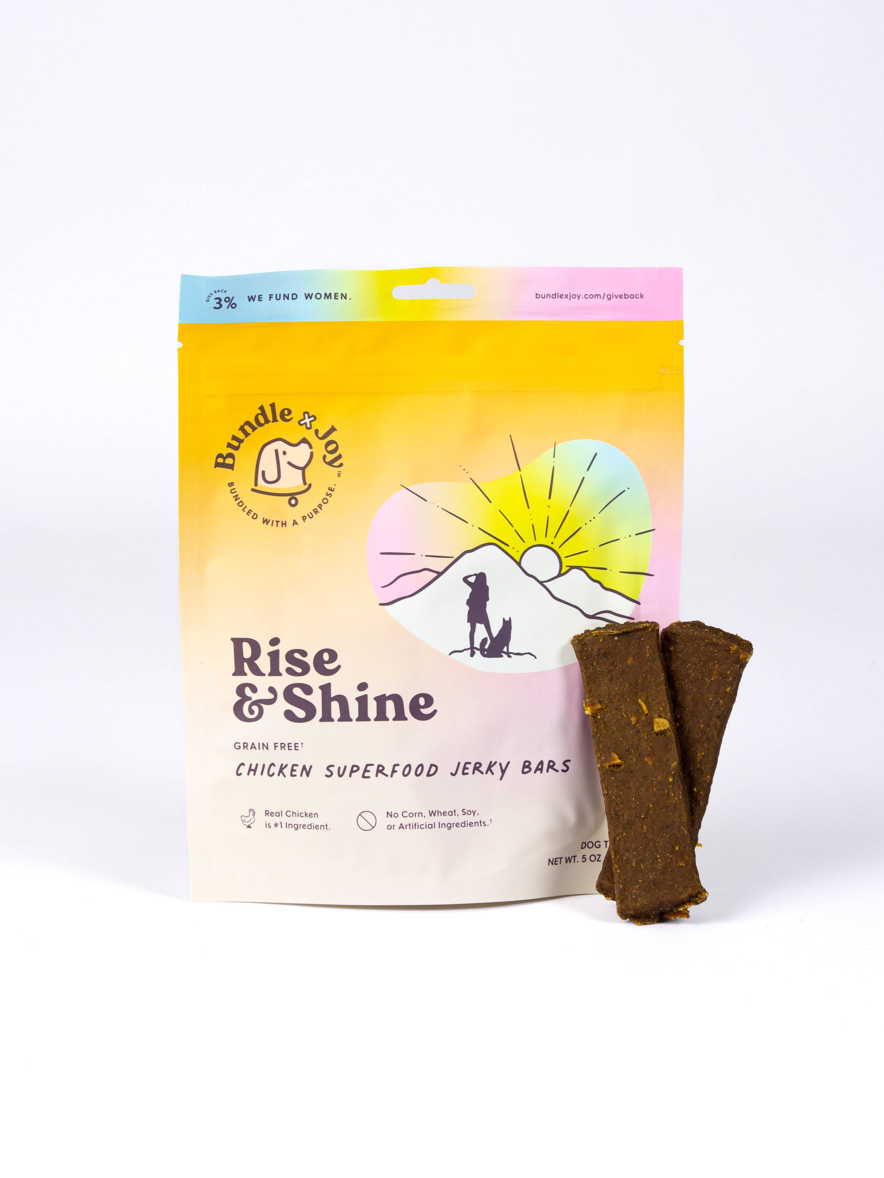 Rise & Shine Chicken Superfood Jerky Bars for Dogs
