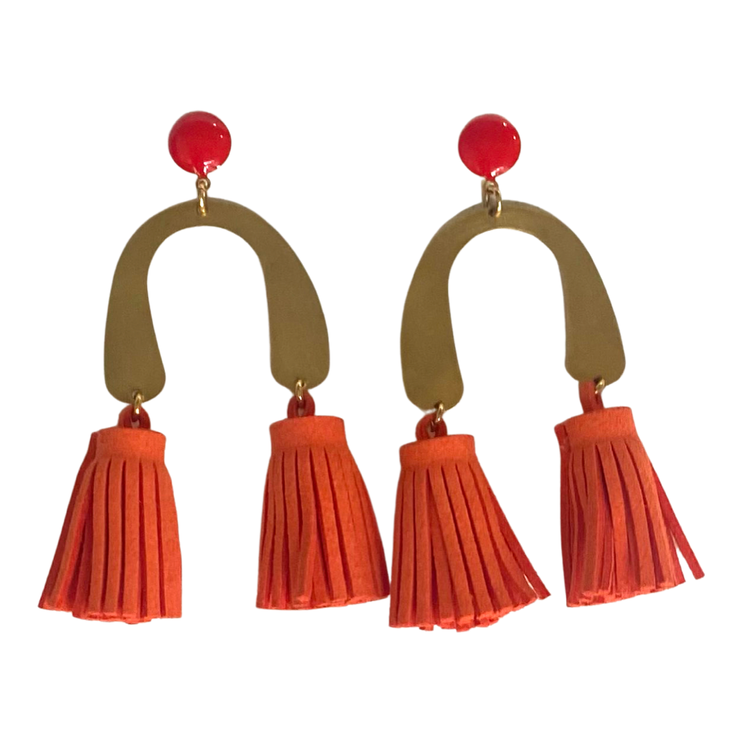 Lola Earrings - Orange