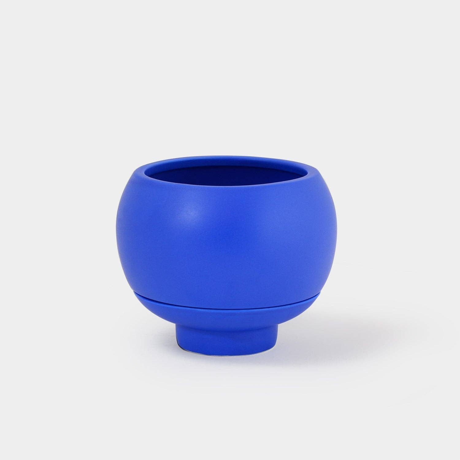 Sutton Ceramic Self Watering Pot: Cobalt