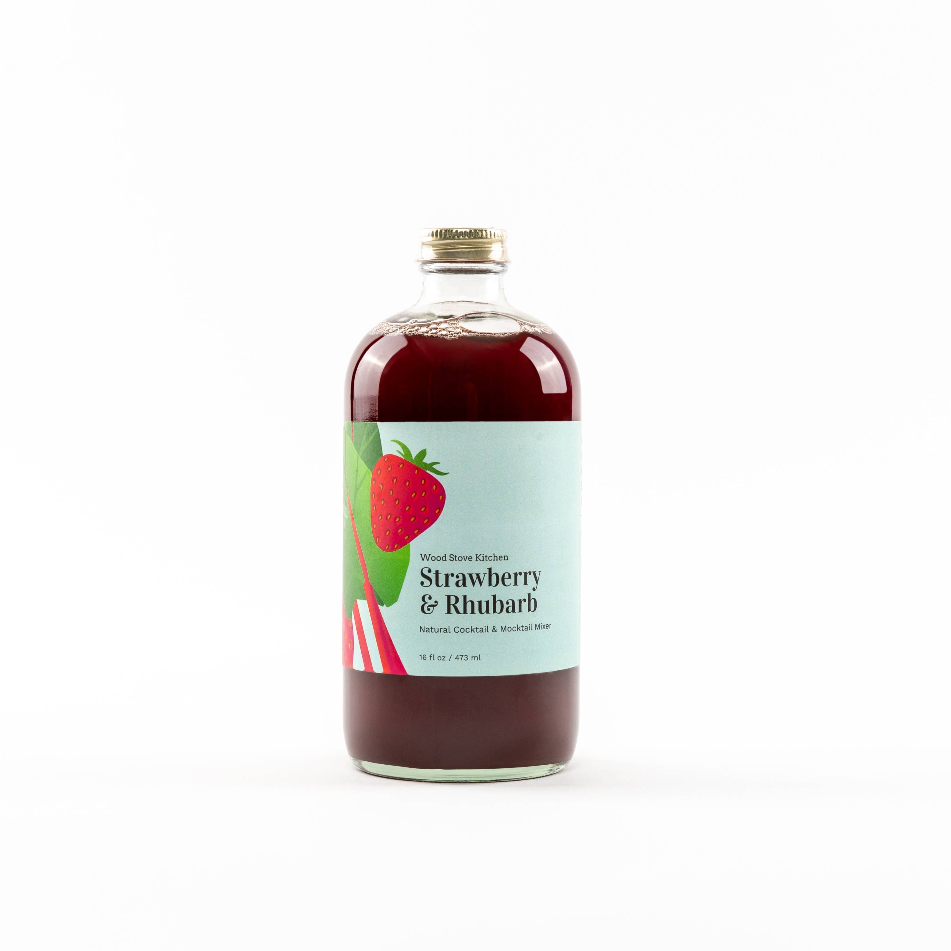 Strawberry-Rhubarb Cocktail / Mocktail Mixer