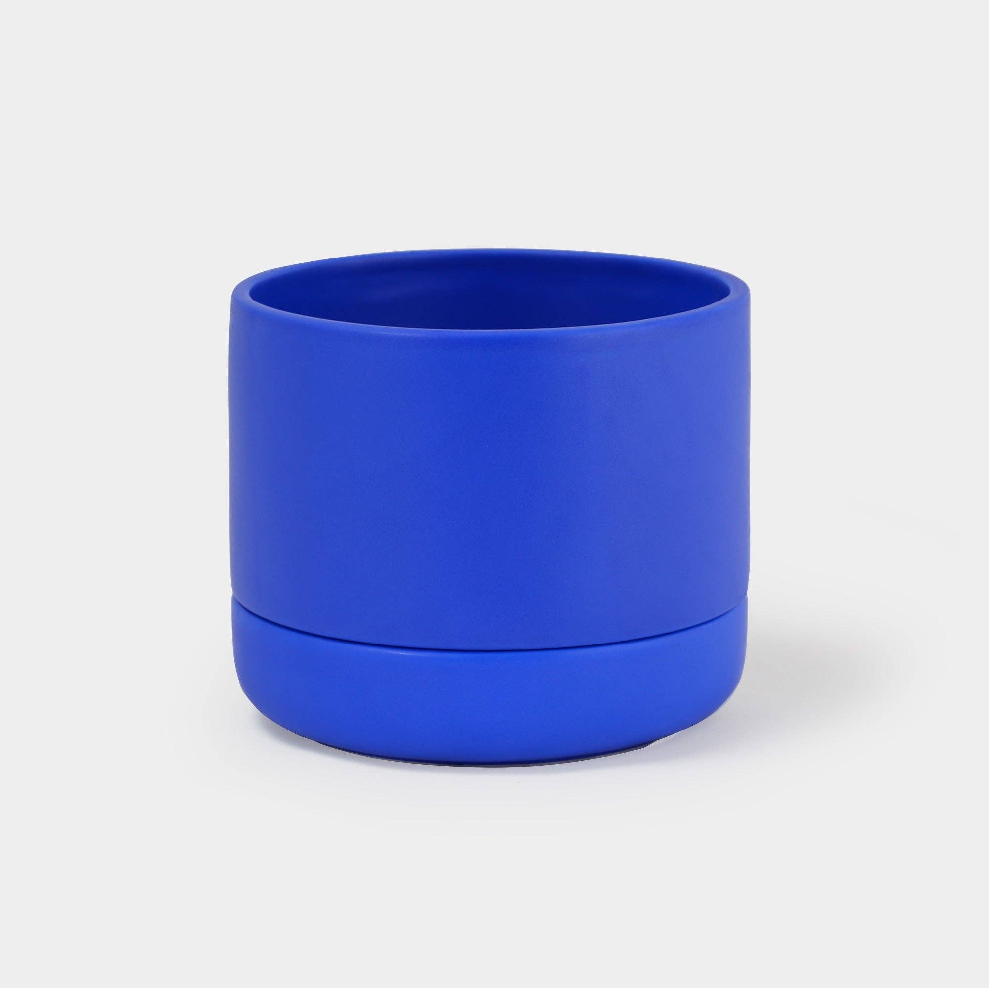 Franklin Ceramic Self Watering Pot: Cobalt