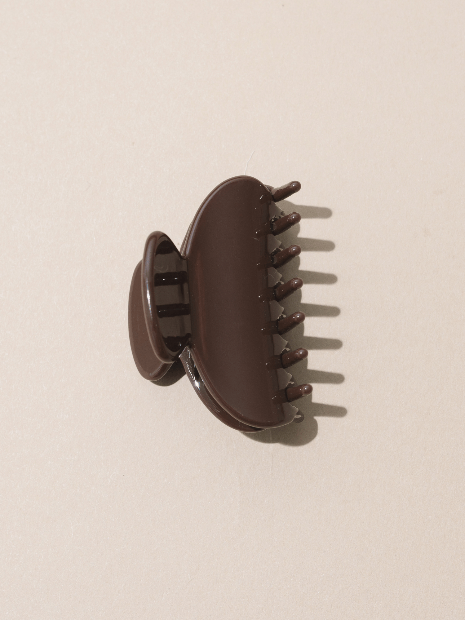 Small Hair Claw Clips: Chocolate