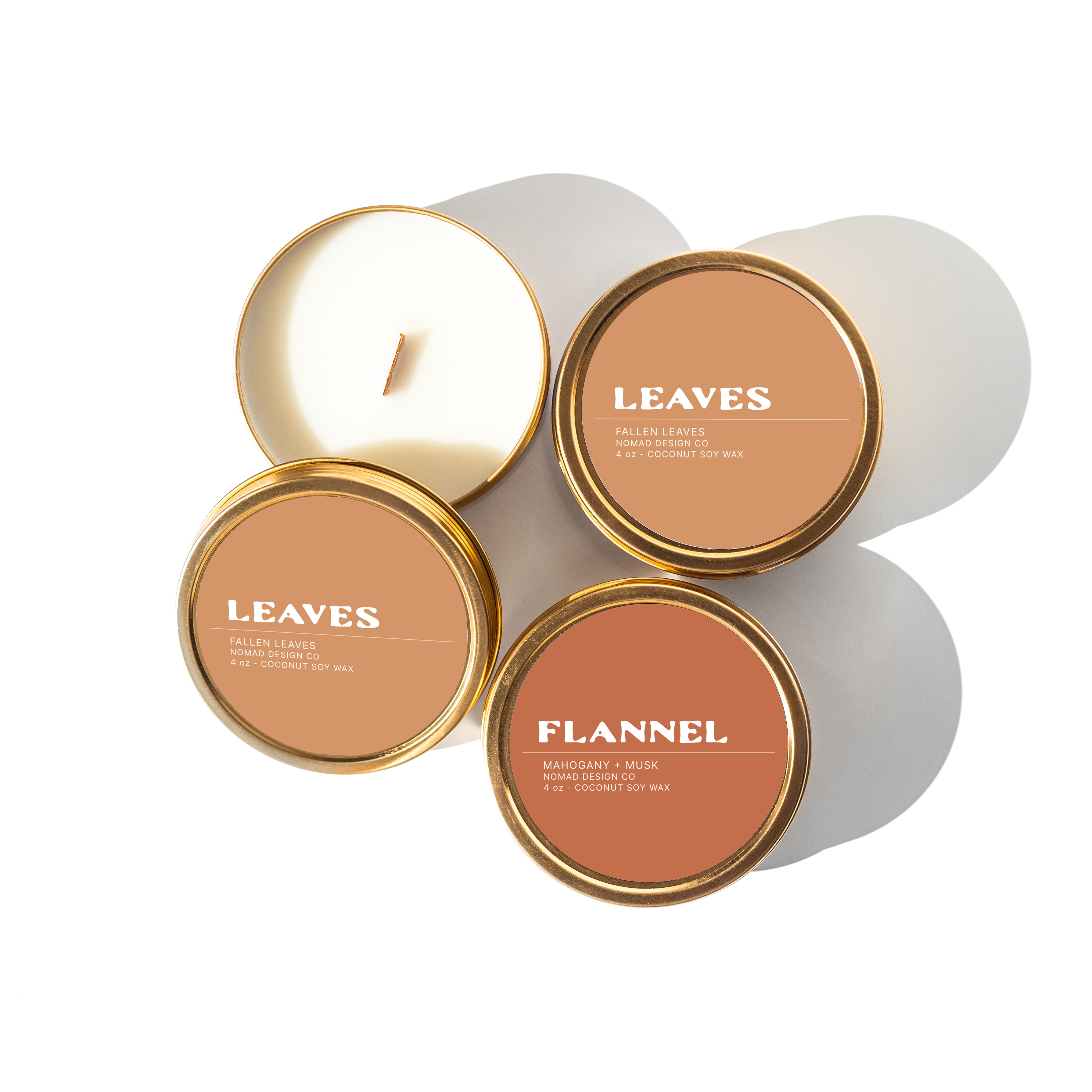 Leaves Travel Tin Candle - Fall Collection